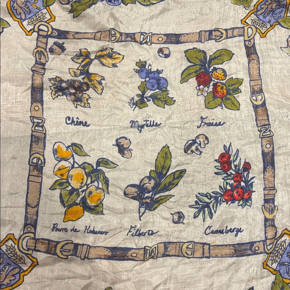 Anthropologie Large Printed Silk Scarf - Picture 3 of 4